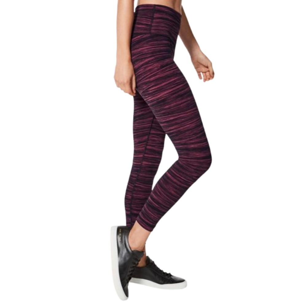 Lululemon Wunder Under Hi-Rise 7/8 Tight (Full-On Luxtreme), Berry & Black